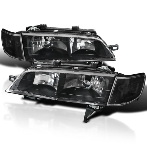 Jdm black headlights clear - black,