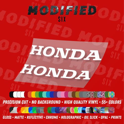 Honda decal reflective logo - honda, 2x