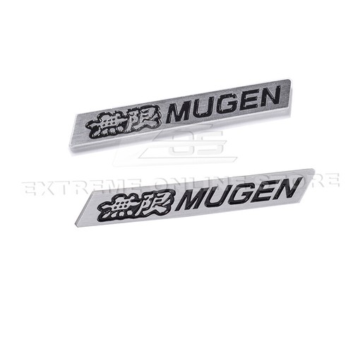 2pcs jdm mugen black emblems - black,