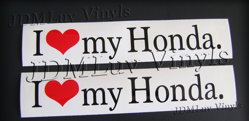 Love honda sticker decal - i, my